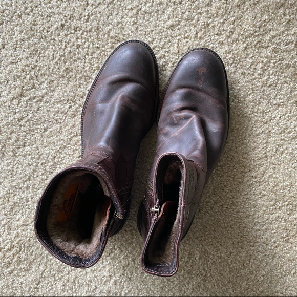 Men’s Genuine Leather/Shearling Chelsea Boots main image 5